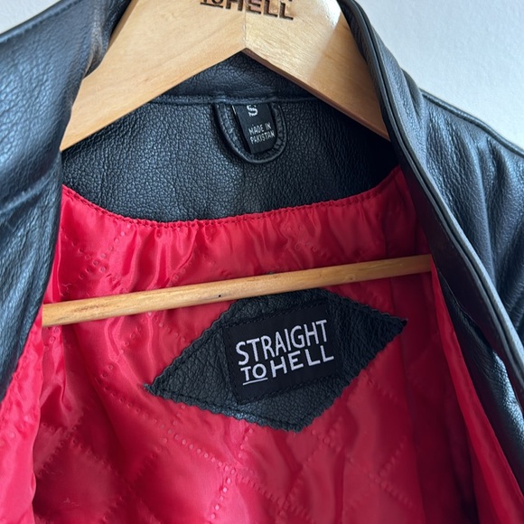 Straight to Hell Lady’s Marauder Full Grain Napa Leather Jacket - Picture 3 of 13